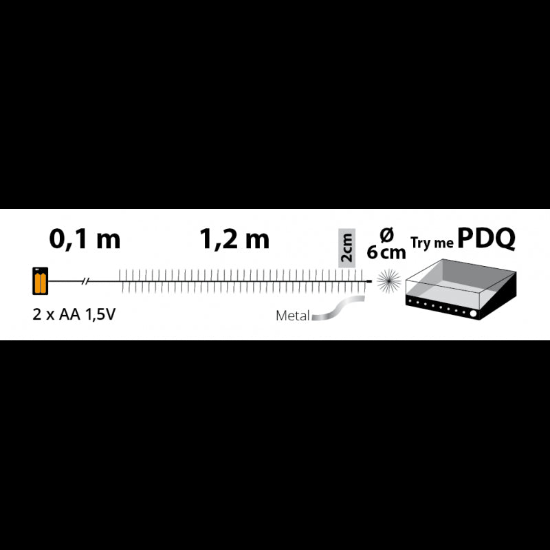 Luci di Natale con 60 minicluster da 1,2 mt | Lotti