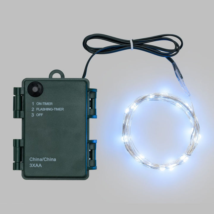 Luci di natale con 80 microled bianco freddo | Lotti