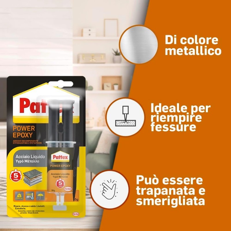 Acciaio liquido mix siringa 34 gr