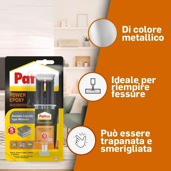 Acciaio liquido mix siringa 34 gr