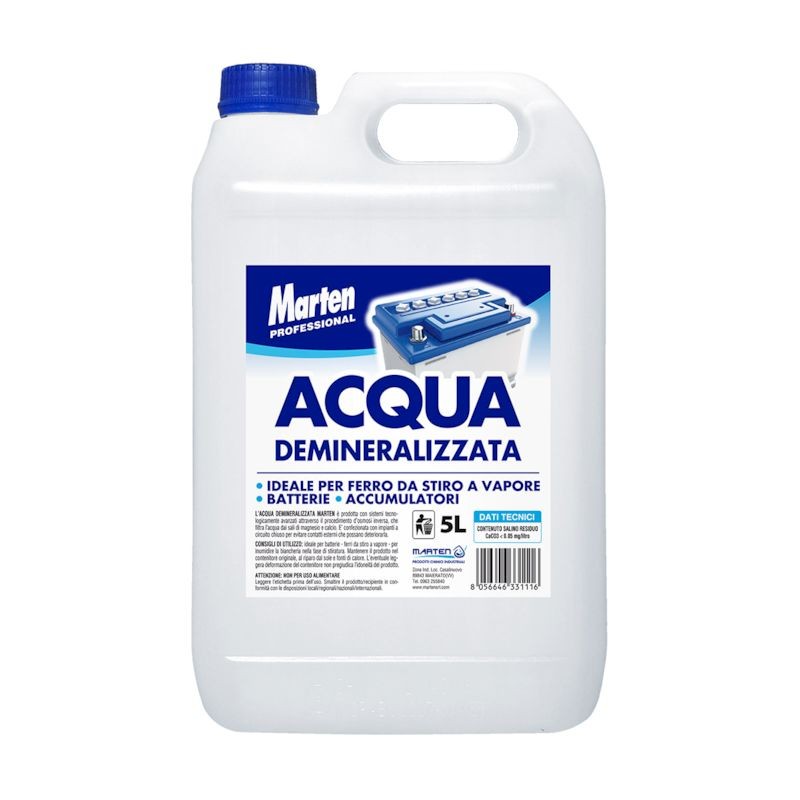Acqua demineralizzata 5000 ml Marten