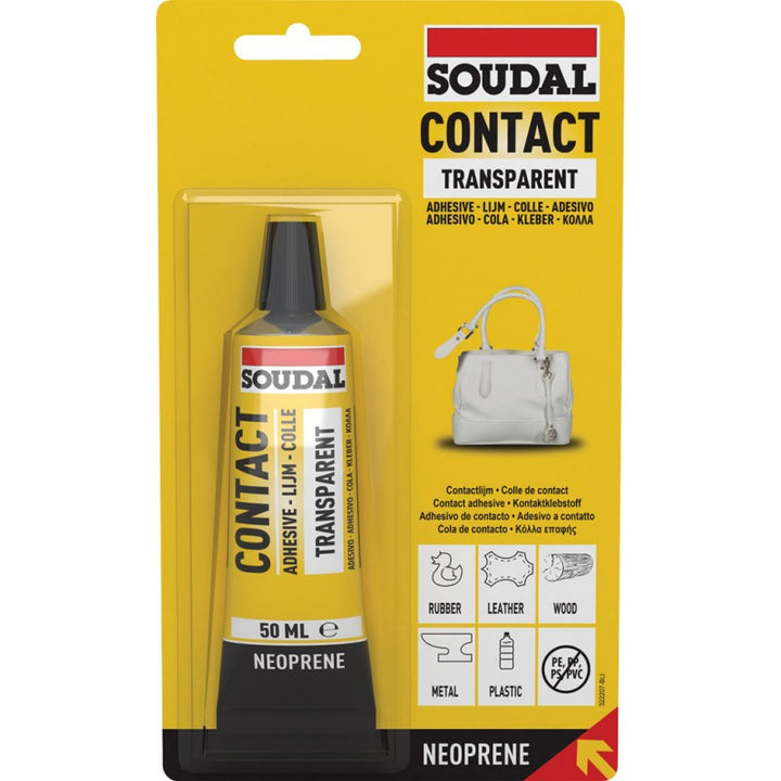 Adesivo Contact Trasp. 125gr|Soudal