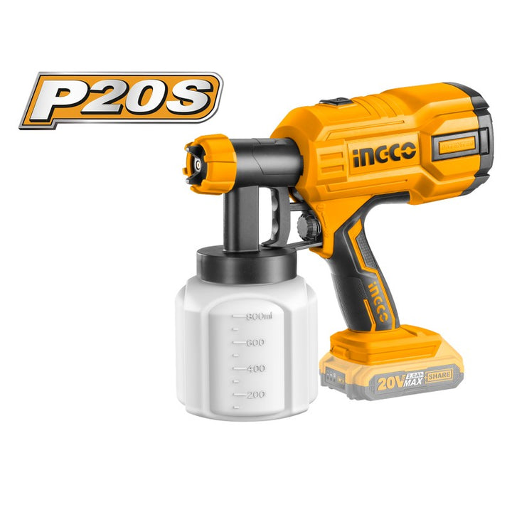 Aerografo a batteria al litio 20v nudo