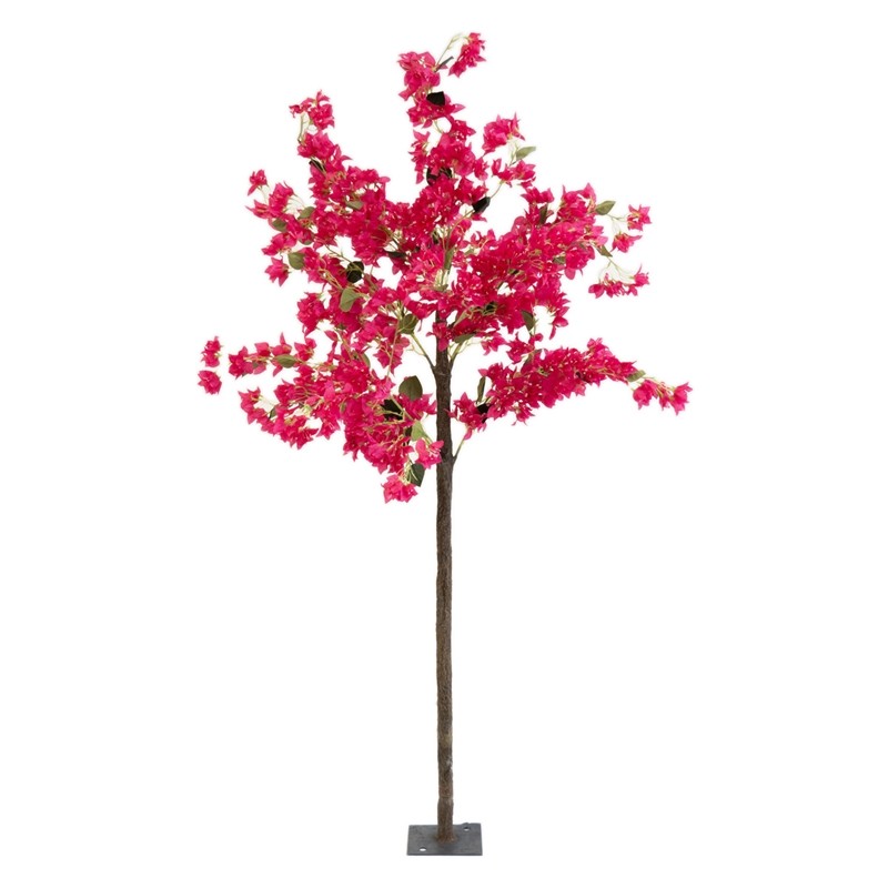 Albero Artificiale Bouganville Fucsia In Pvc