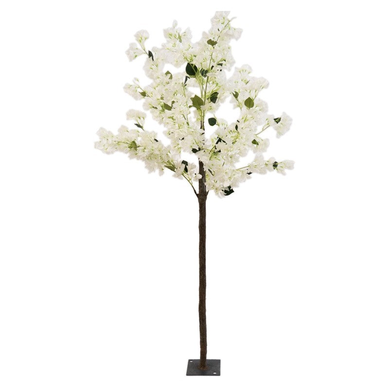Albero Bouganville Bianco Artificiale H.180cm Pvc