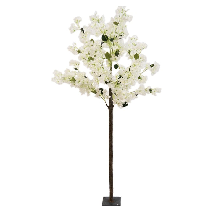 Albero Bouganville Bianco Artificiale H.180cm Pvc