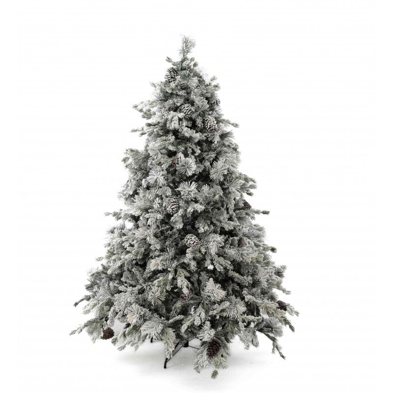 Albero di Natale innevato con pigne Big Sky | Xone