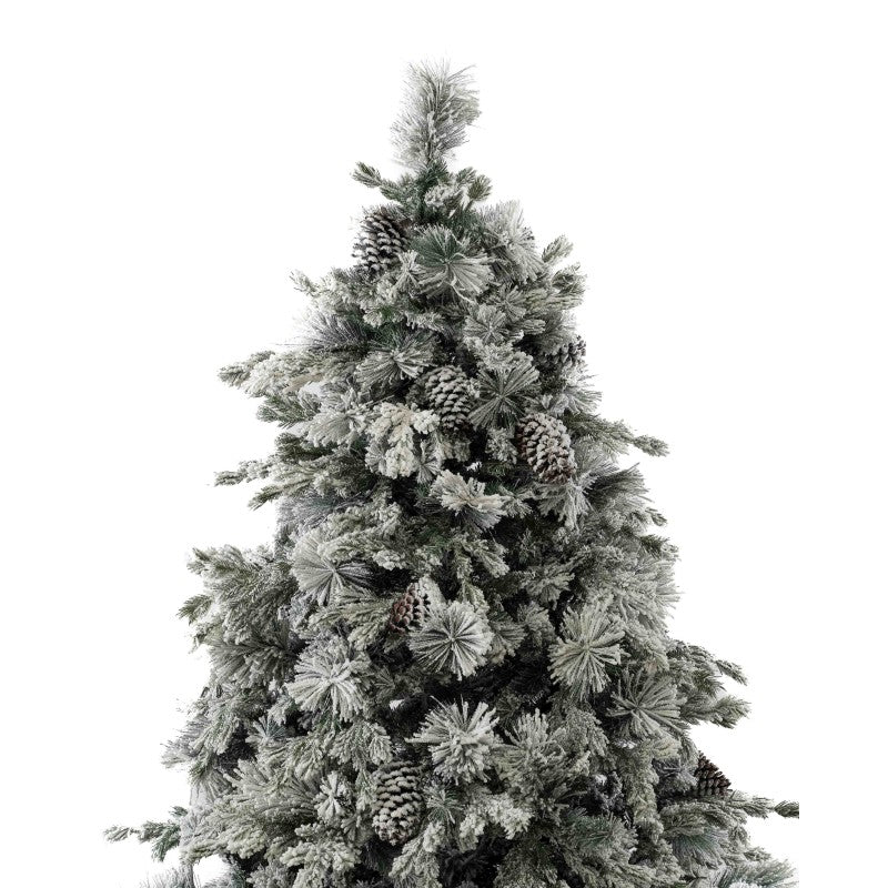 Albero di Natale innevato con pigne Big Sky | Xone