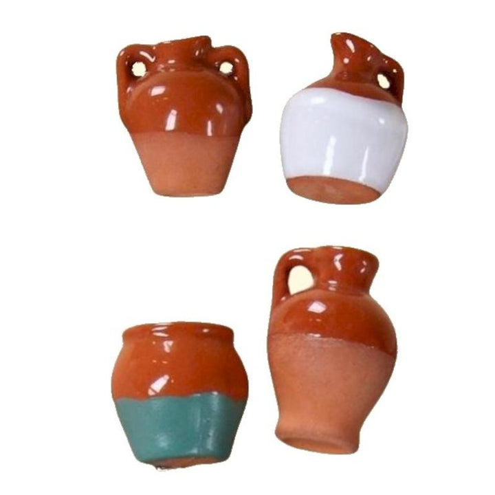 Anfore smaltate set 2 pz per presepe