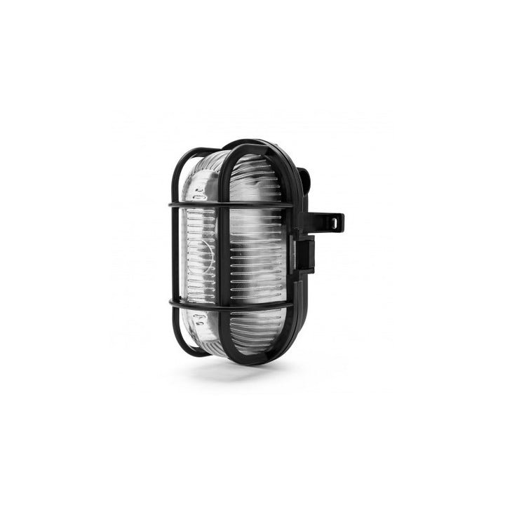 Applique Ip44 E27 ovale Nera