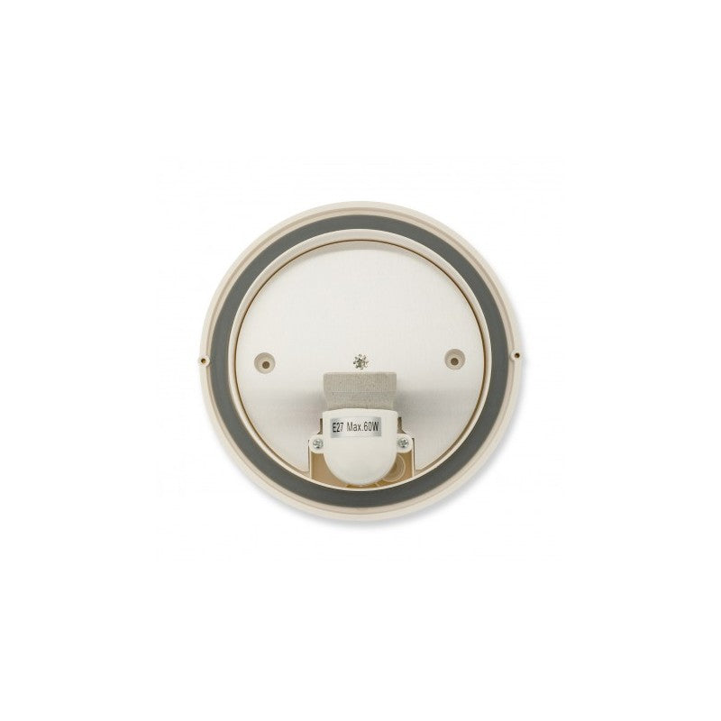 Applique Ip44 E27 tonda bianca