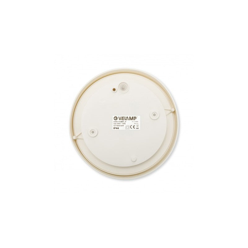 Applique Ip44 E27 tonda bianca