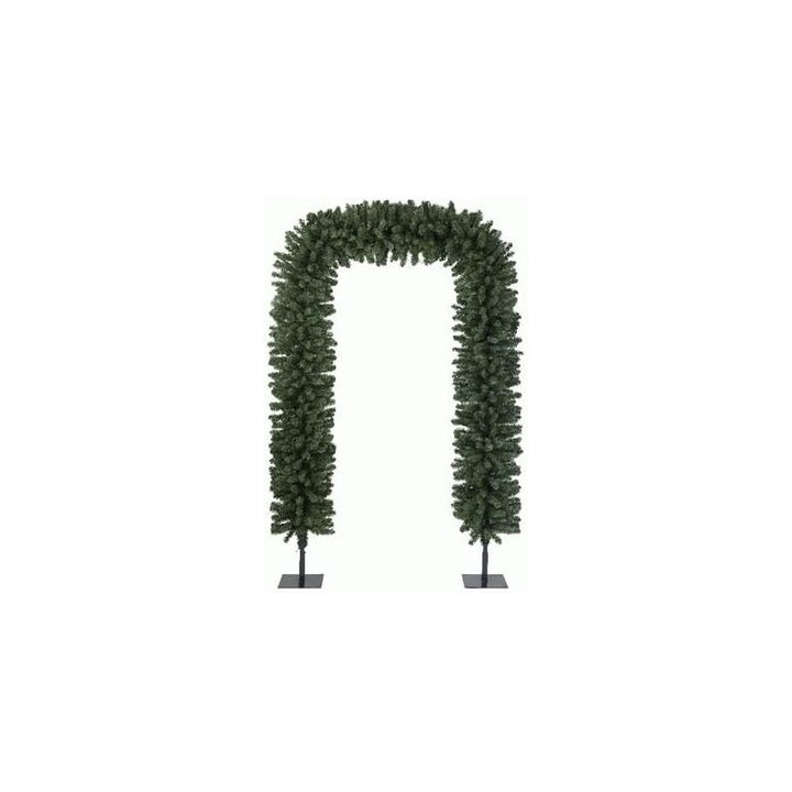 Arco natalizio imperiale per interni verde
