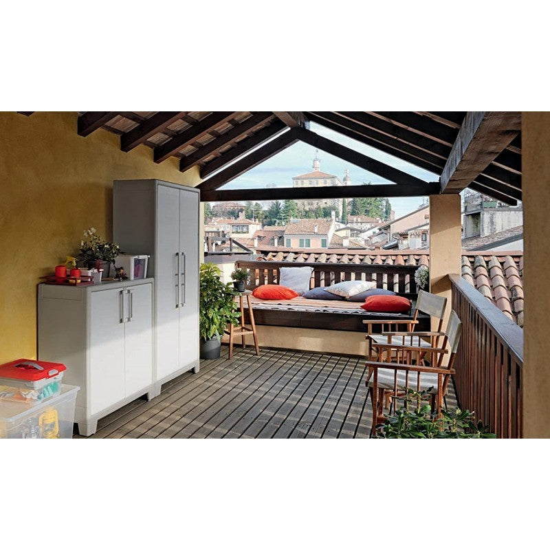 Armadio Alto Gulliver con ripiani Beige | Keter