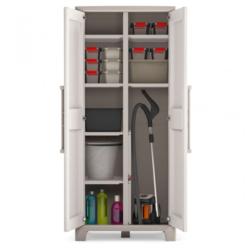 Armadio Alto Gulliver con ripiani Beige | Keter