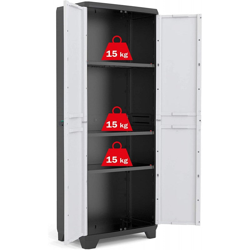 Armadio linear alto con ripiani | Keter
