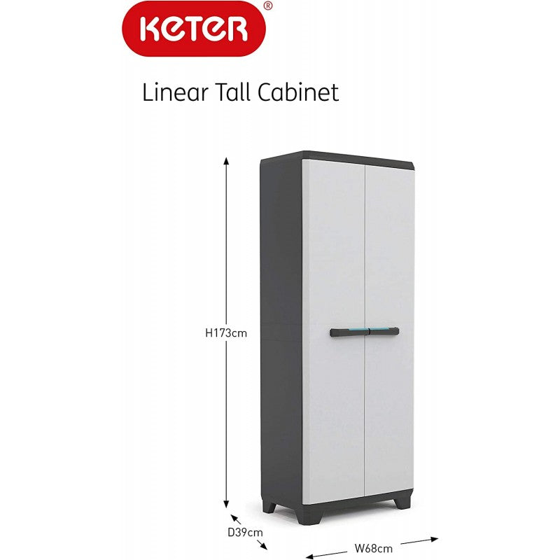 Armadio linear alto con ripiani | Keter