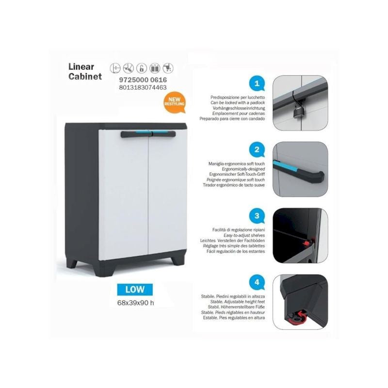 Armadio linear basso | Keter