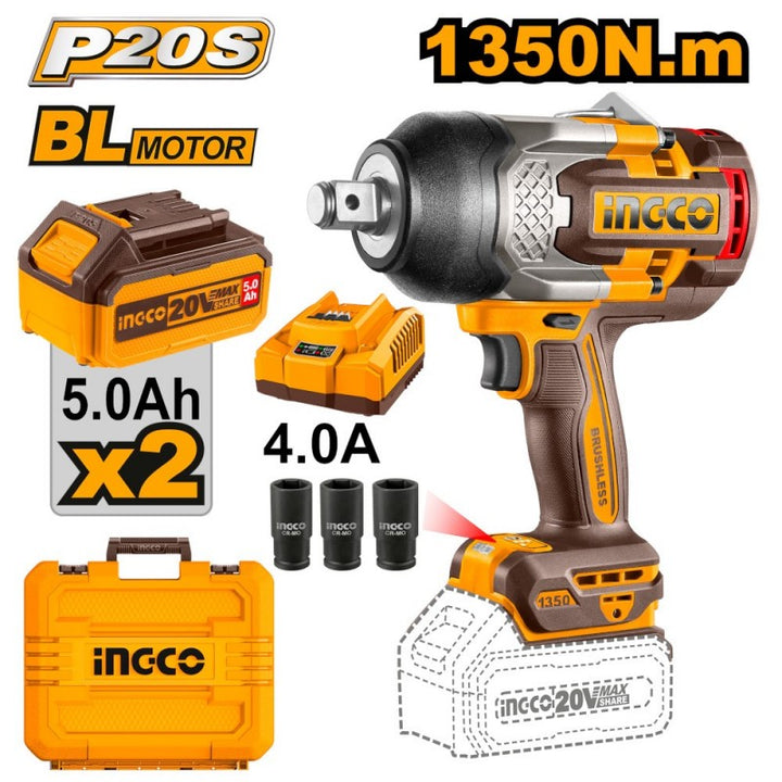 Avvitatore Ad Impulsi 1350n.m C/2 Batterie E Valigetta