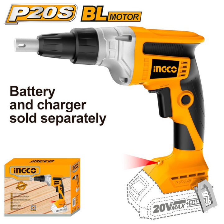 Avvitatore Per Cartongesso A Batteria 20v Nudo