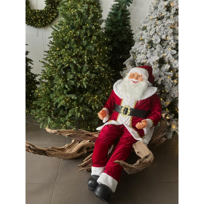 Babbo Natale Seduto H140 cm