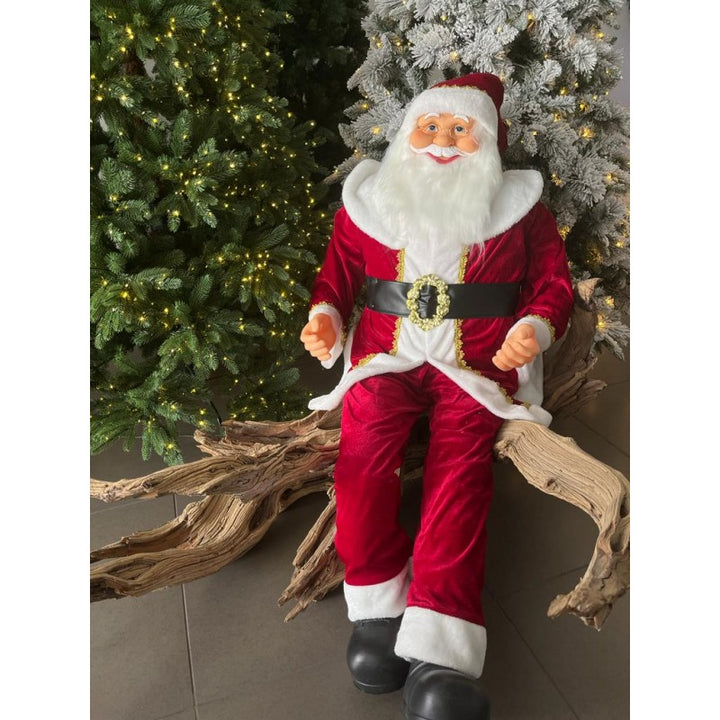 Babbo Natale Seduto H140 cm