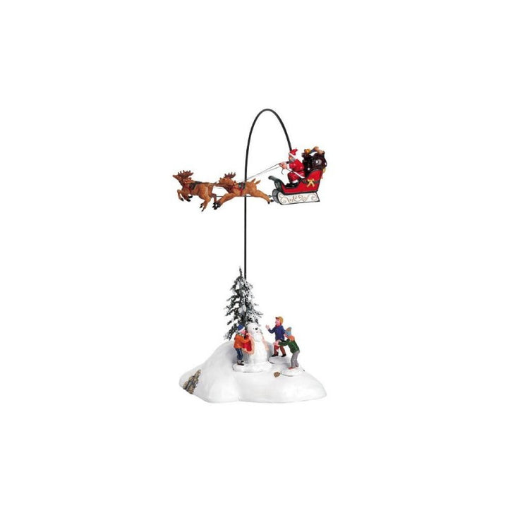 Babbo Natale su slitta volante - Lemax