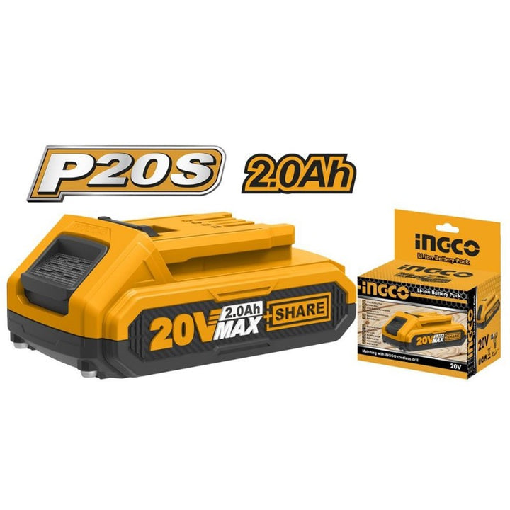 Batteria a litio Ingco 20v 2Ah