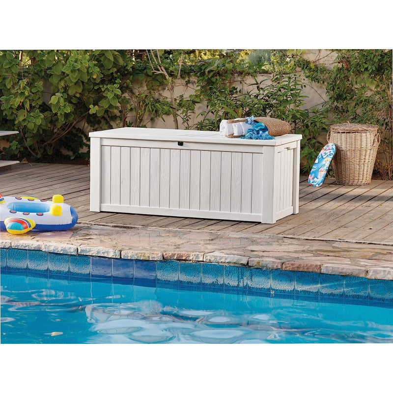 Baule In Resina Pool Box 570lt Bianco | Keter
