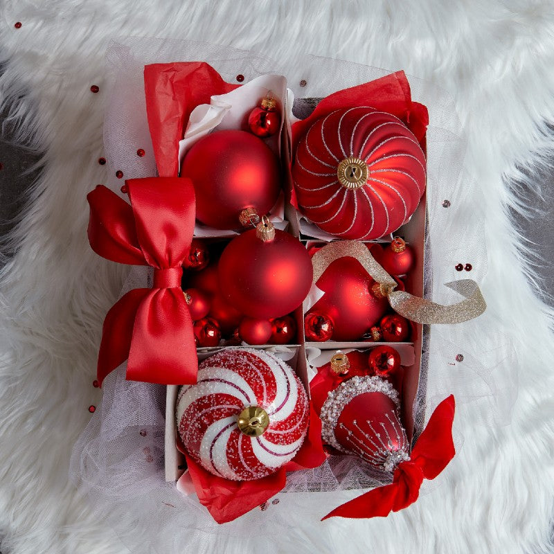 Box 24 Palle di Natale in Vetro D 2,5 cm