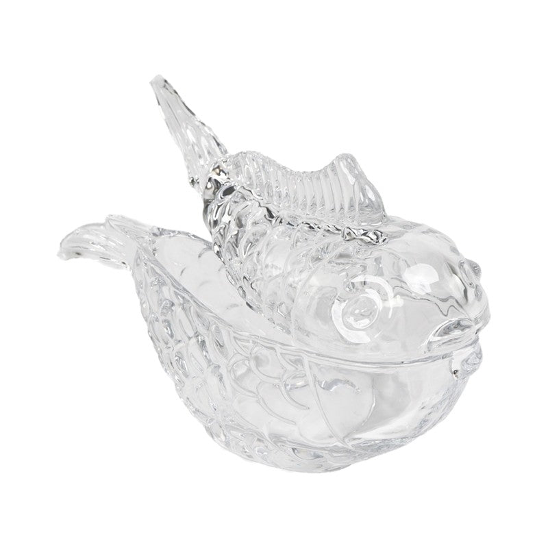 Box Pesce Trasparente 18x7x10cm Vetro