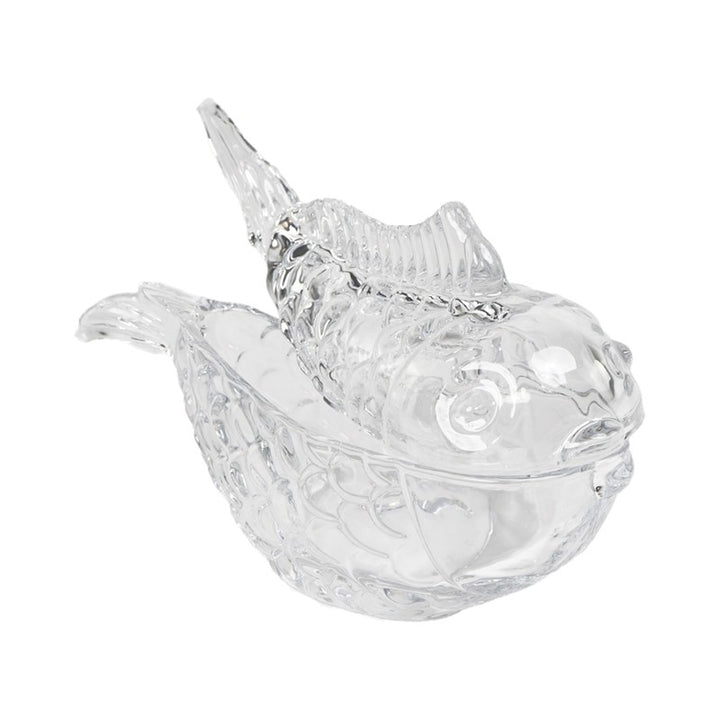 Box Pesce Trasparente 18x7x10cm Vetro