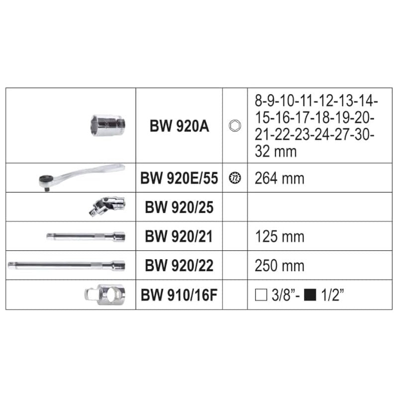 Beta 923E/C25 Valigetta 25 Pz