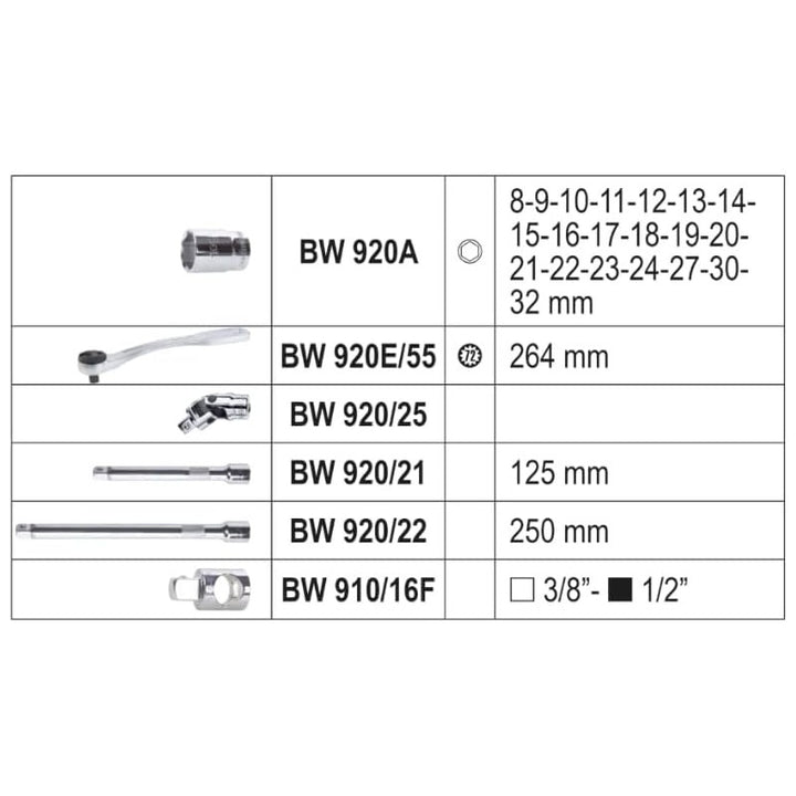Beta 923E/C25 Valigetta 25 Pz