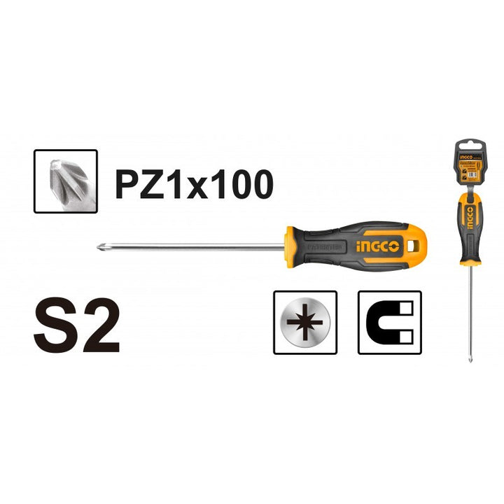 Cacciavite Pozidriv Ingco 100 mm