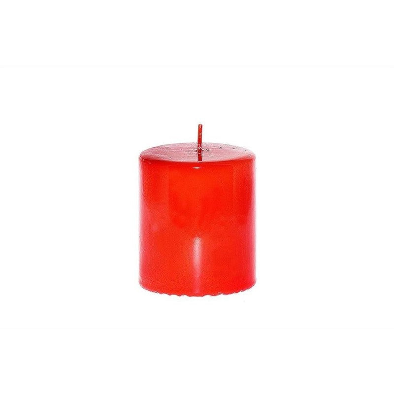 Candela pillar " lucid " h cm 10 x d 9 colore rosso