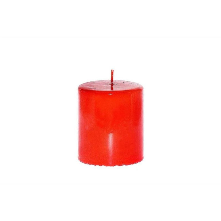 Candela pillar " lucid " h cm 10 x d 9 colore rosso