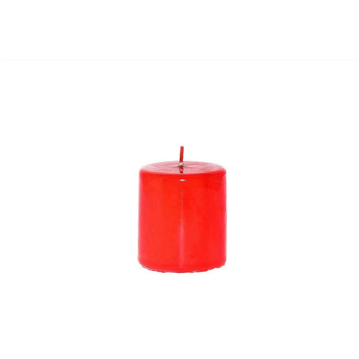 Candela pillar " lucid " h cm 7x d 6,5 colore rosso