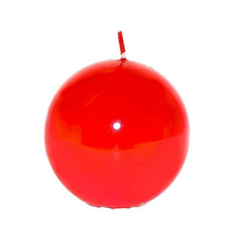 Candela sfera metallica 8cm