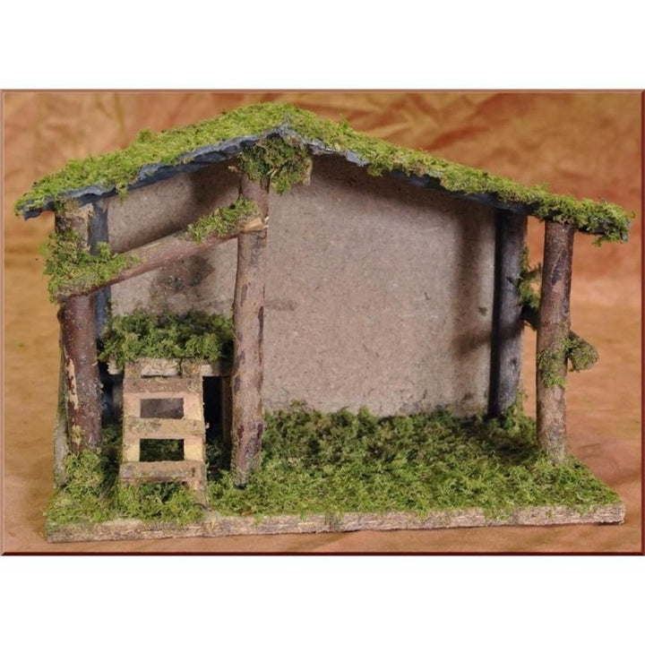 Capanna vuota 30x15 cm per allestimento presepe