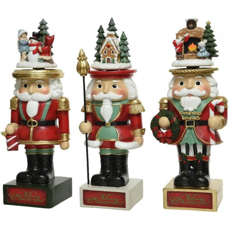 Carillon di Natale Schiaccianoci h36 cm Kaemingk