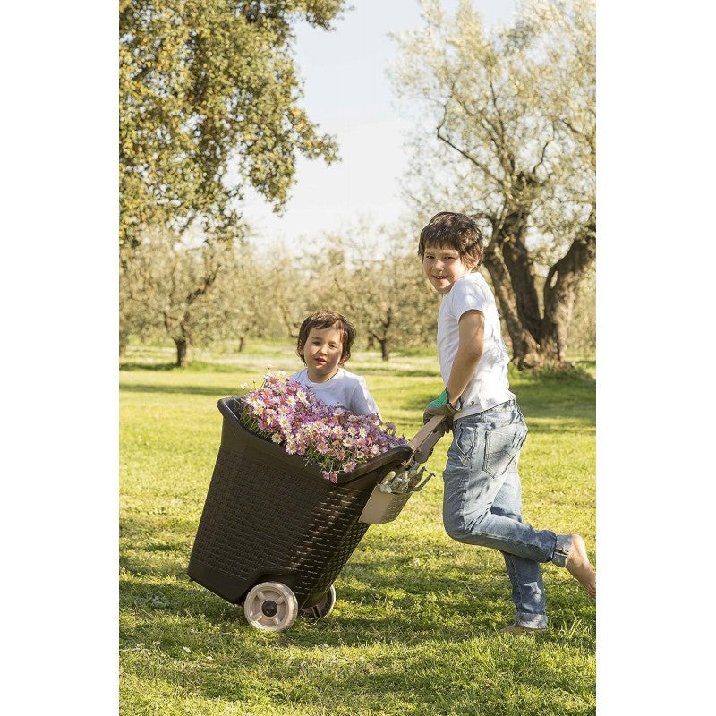Carrello Kart con ruote per giardino