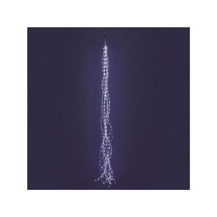Cascata 600 LED a luce fissa bianco freddo Metal Silver Lotti