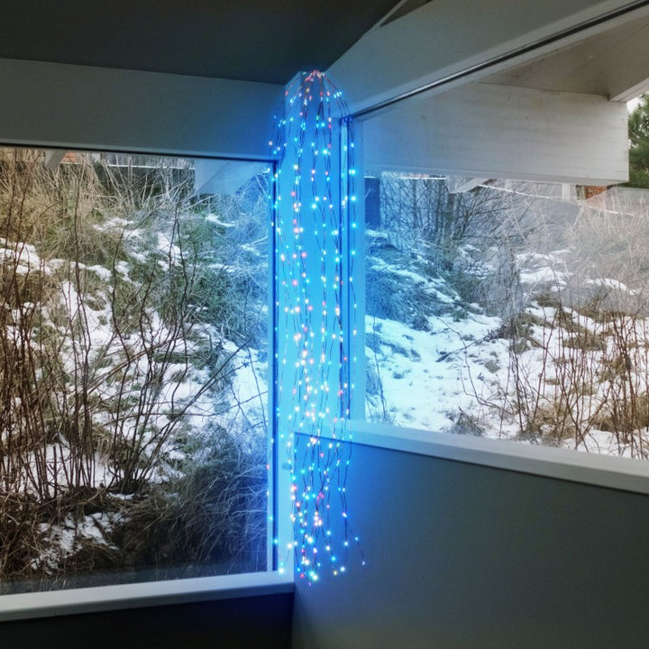 Cascata multicolor 100H con 320 microled Lotti