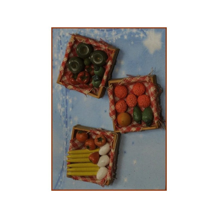 Cassetta con ortaggi 4x3 cm