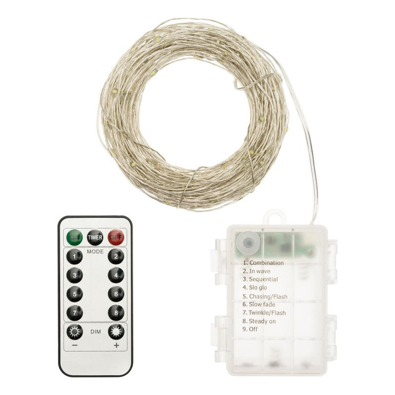 Luci di Natale 200 microled bianco caldo Lotti