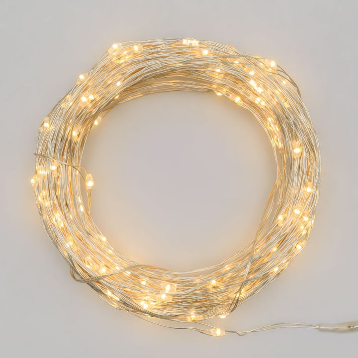 Luci di Natale 200 microled bianco caldo Lotti