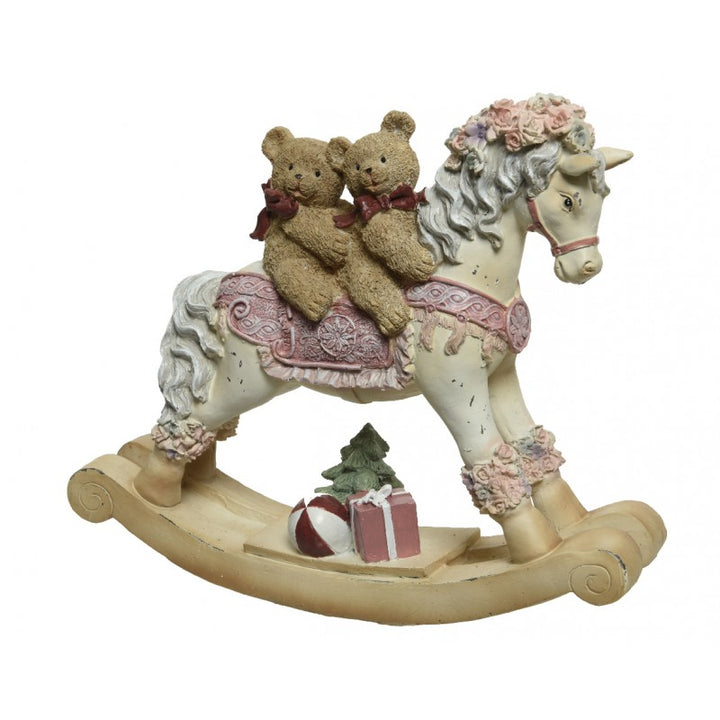 Cavallo Dondolo Rosa con Orsi