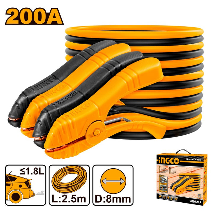 Cavi batteria auto 200A 2,5mt