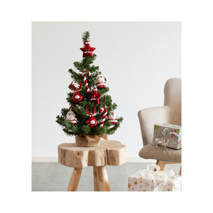 Albero di Natale piccolo con decori